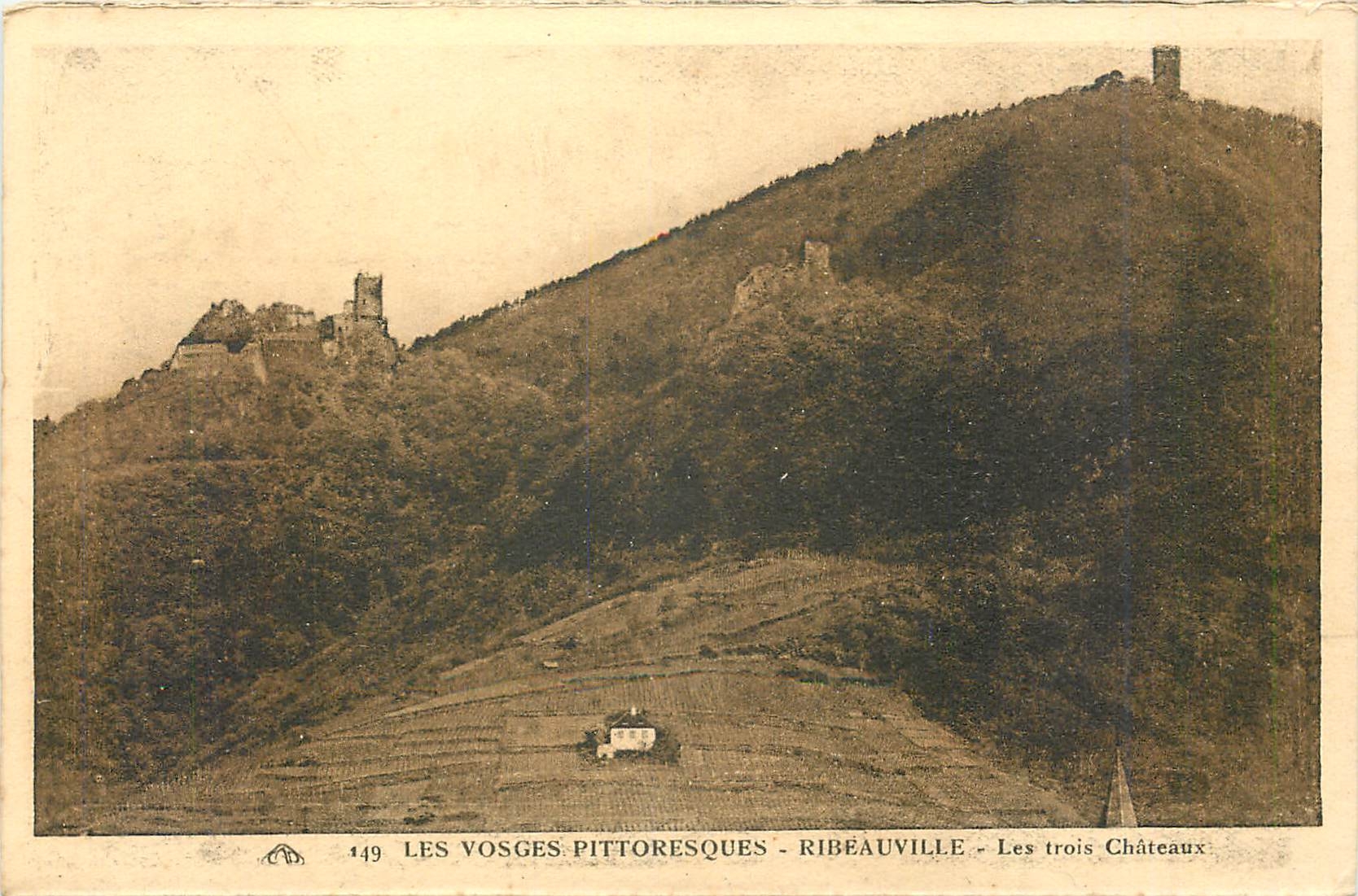 CPA Les Vosges Pittoresque Ribeauville Les Trois Chateaux 