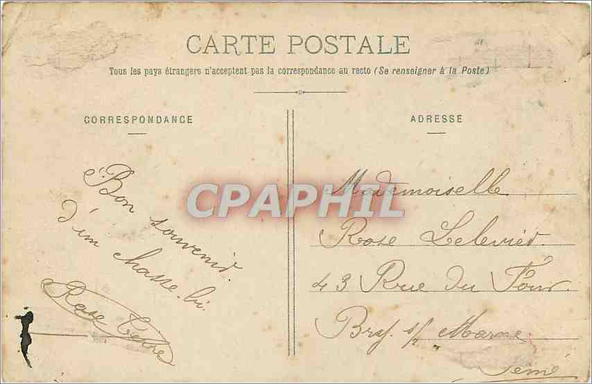 CPA Les Vosges Pittoresque La Cascade de la Sauteuse dans la Gorges des Chavons  — Verso