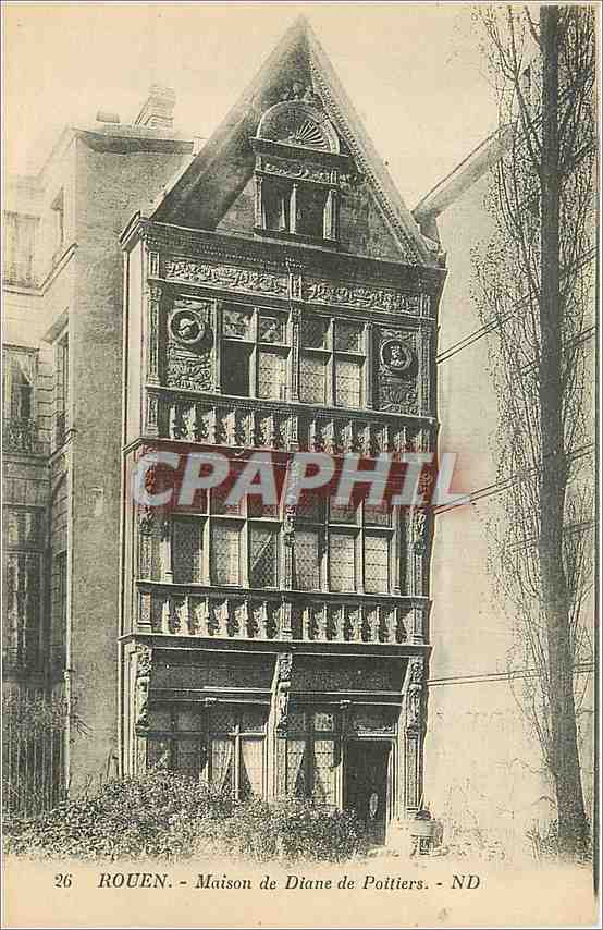 CPA Rouen Maison de Diane de Poitiers 