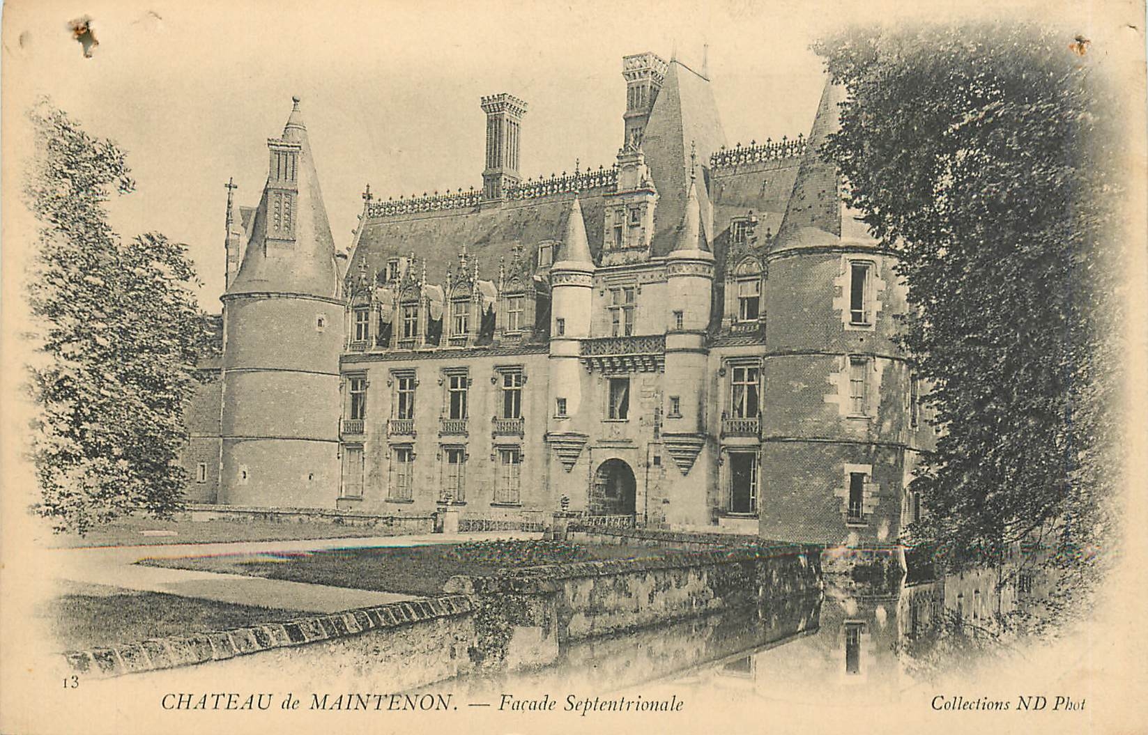 CPA Chateau de Maintenon Facade Septentrionale 