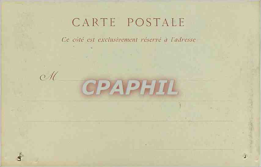 CPA Chateau de Maintenon Facade Septentrionale  — Verso