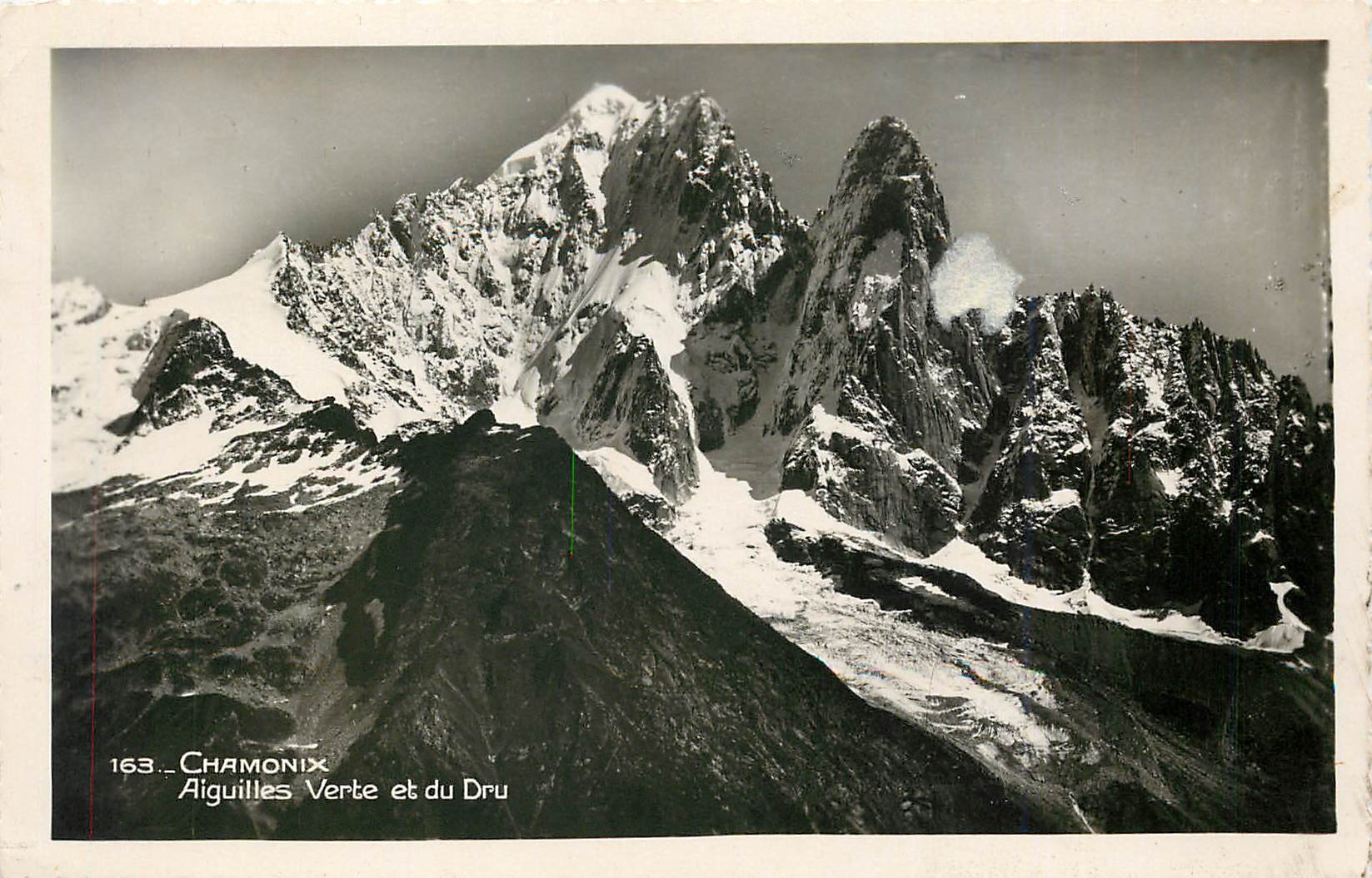 CPA Chamonix Aiguilles Verte et du Dru 