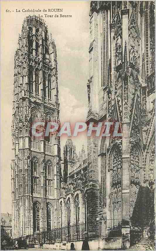 CPA La Cathedrale de Rouen La Tour de Beurre 