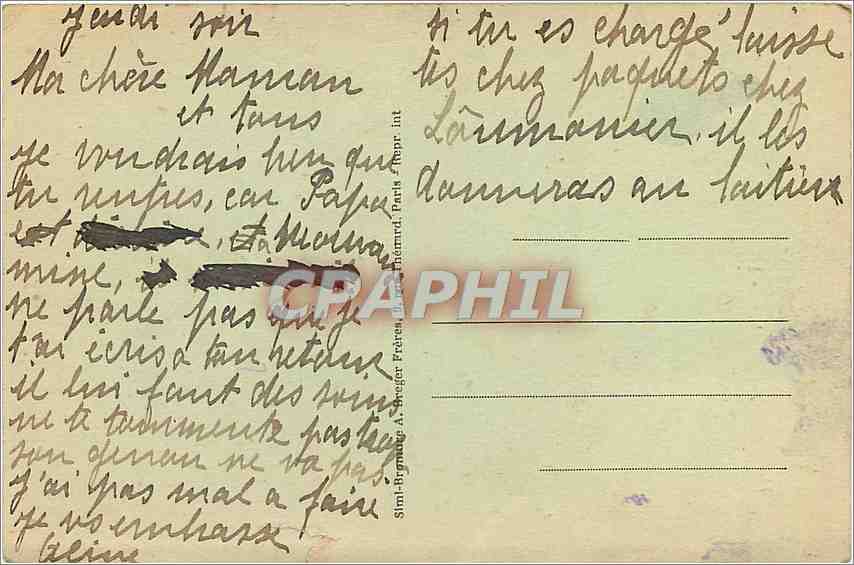 CPA Malesharbes Roche Eponge  — Back