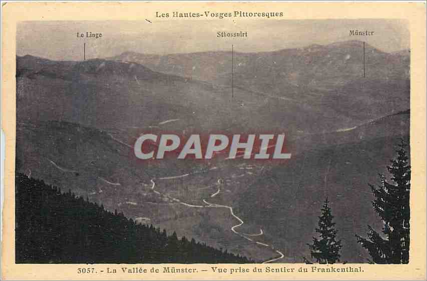 CPA La Vallee de Munster Vue prise du Sentier du Frankenthal 