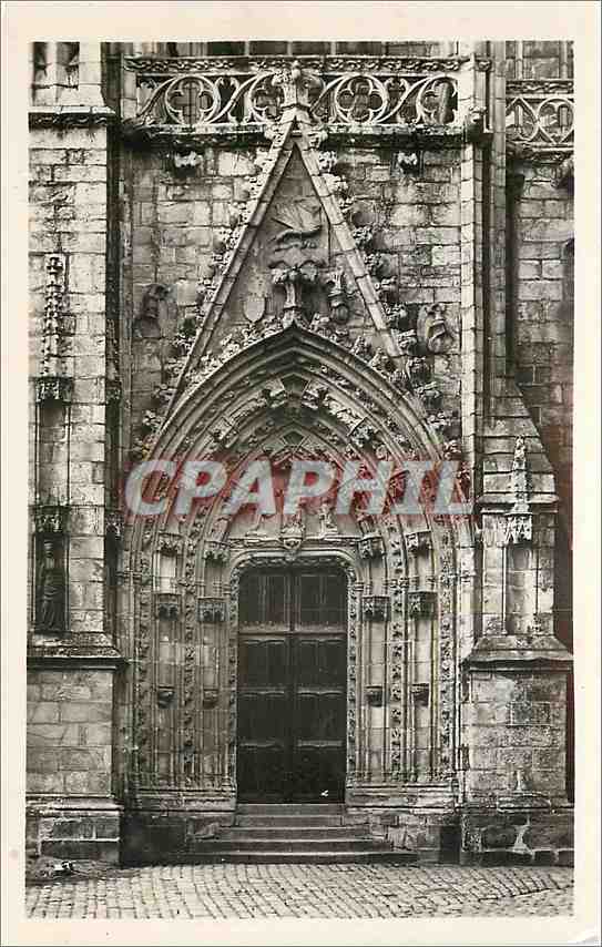 CPA Cathedrale de Quimper Porche de Sainte Cathedrale 