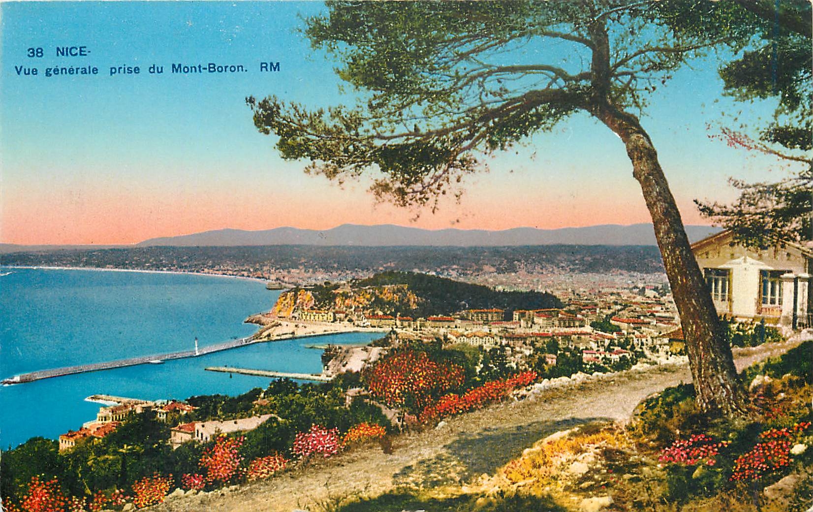 CPA Nice vue generale prise du Mont Boron 