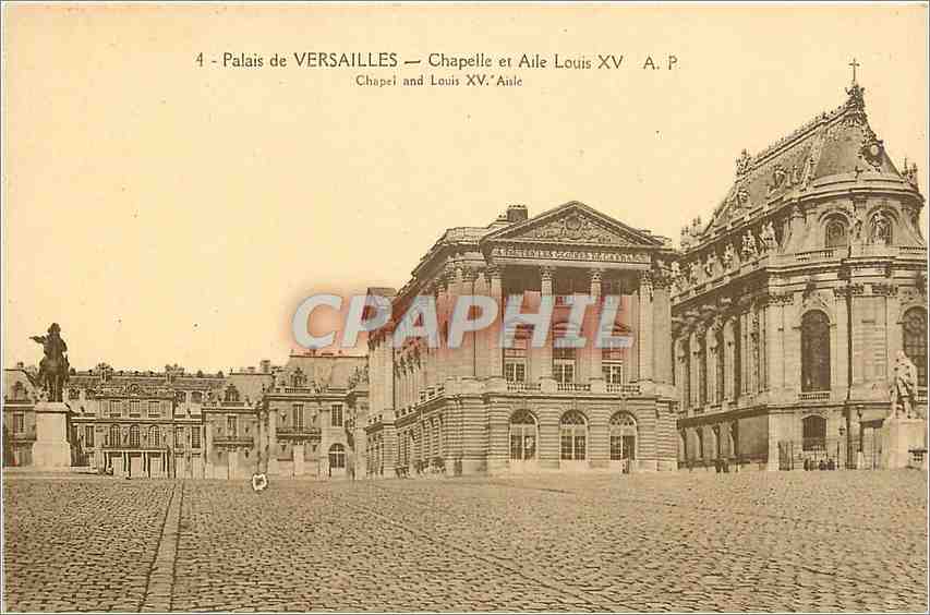 CPA Palais de Versailles Chapelle et Aile Louis XV 