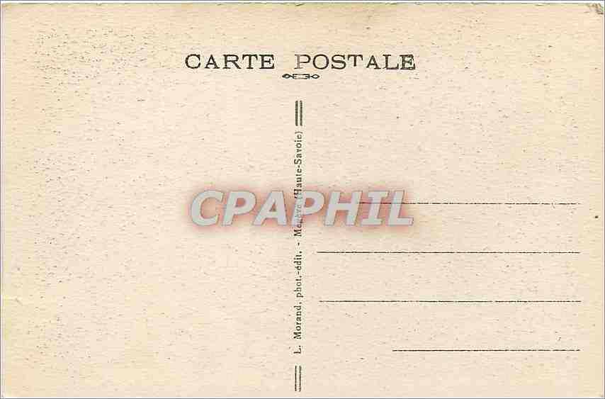 Saint-Gervais-les-Bains — Cheminée des Fées — L. Morand, phot.édit. (Haute-Savoie) — Verso