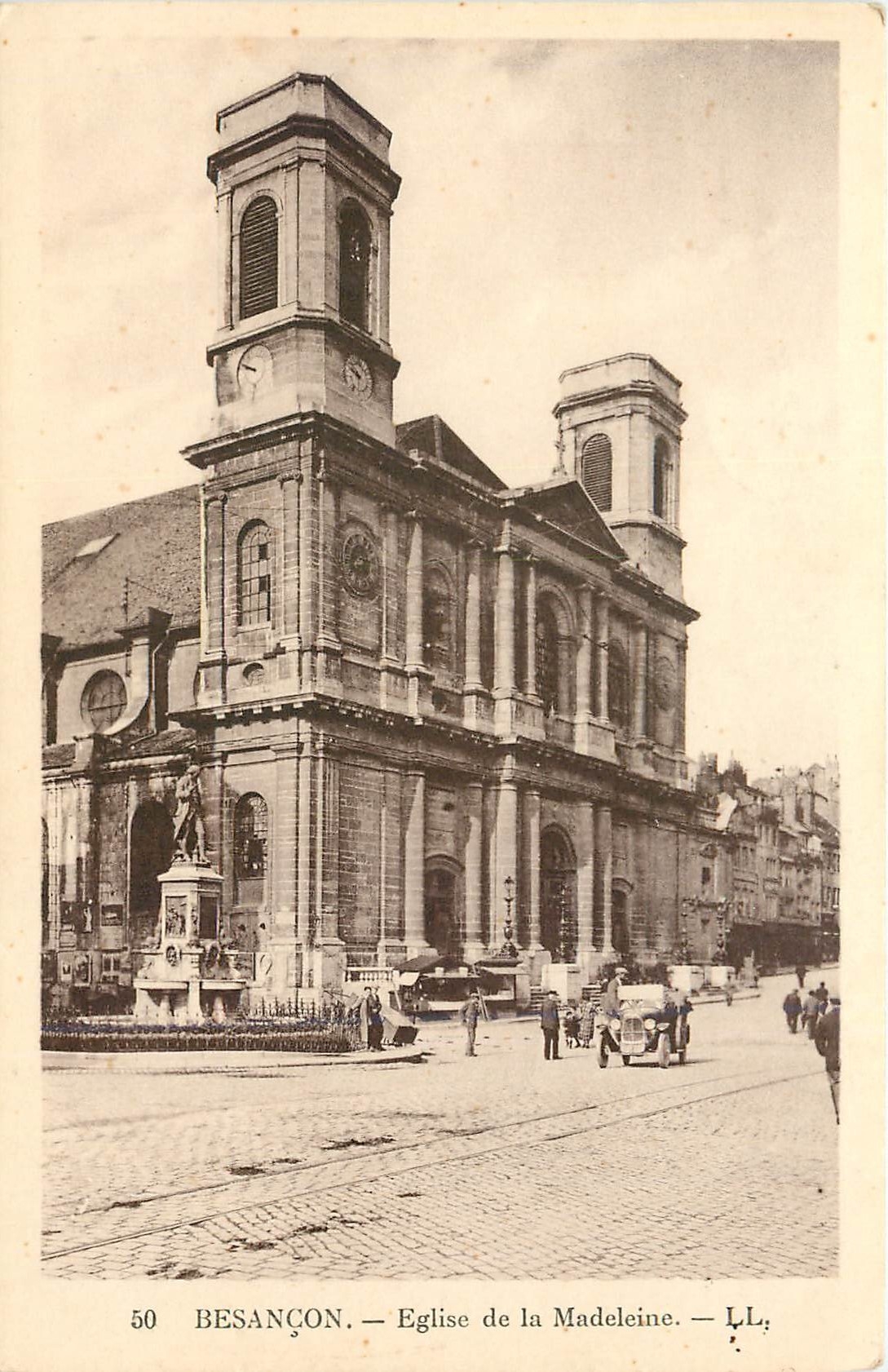 CPA Besancon Eglise de la Madeleine 