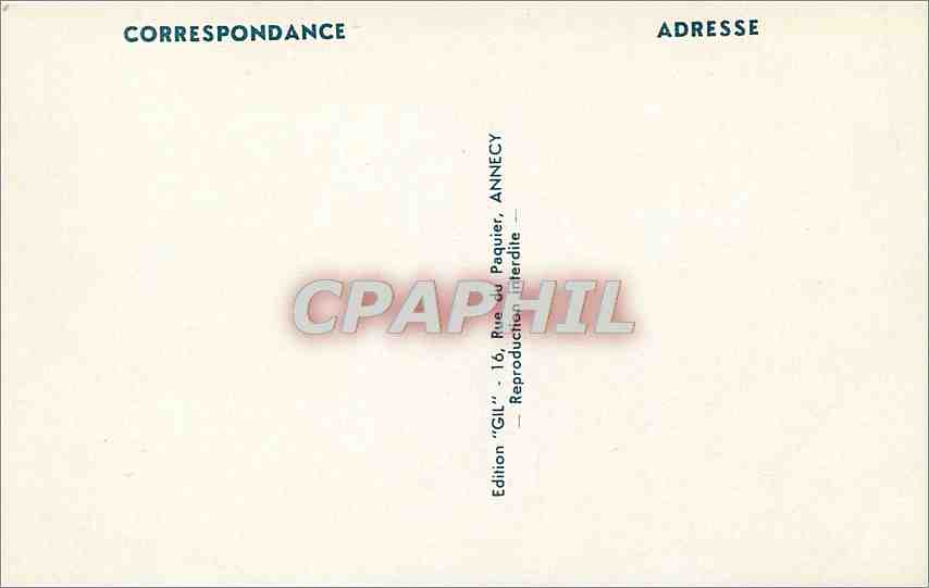 CPA Aix les Bains Le Lac du Bourget et la Dent du Chat  — Rückseite