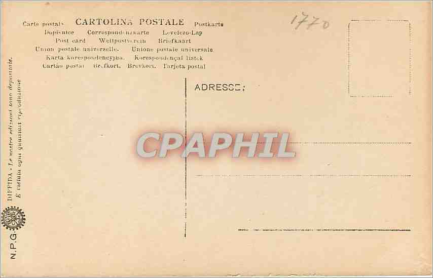 CPA Venezia Pal Labbia  — Verso