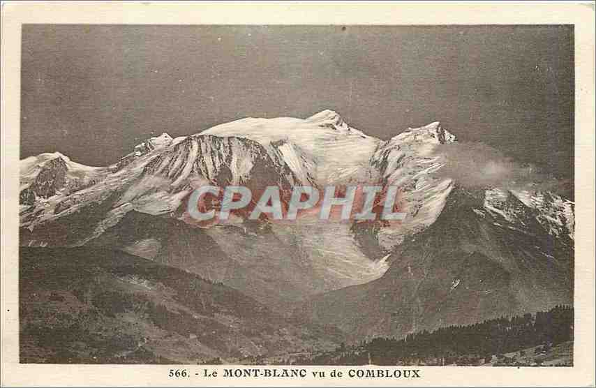 CPA Le Mont Blanc vu de Combloux 