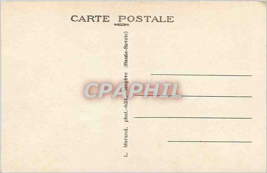 CPA Le Mont Blanc vu de Combloux  — Verso