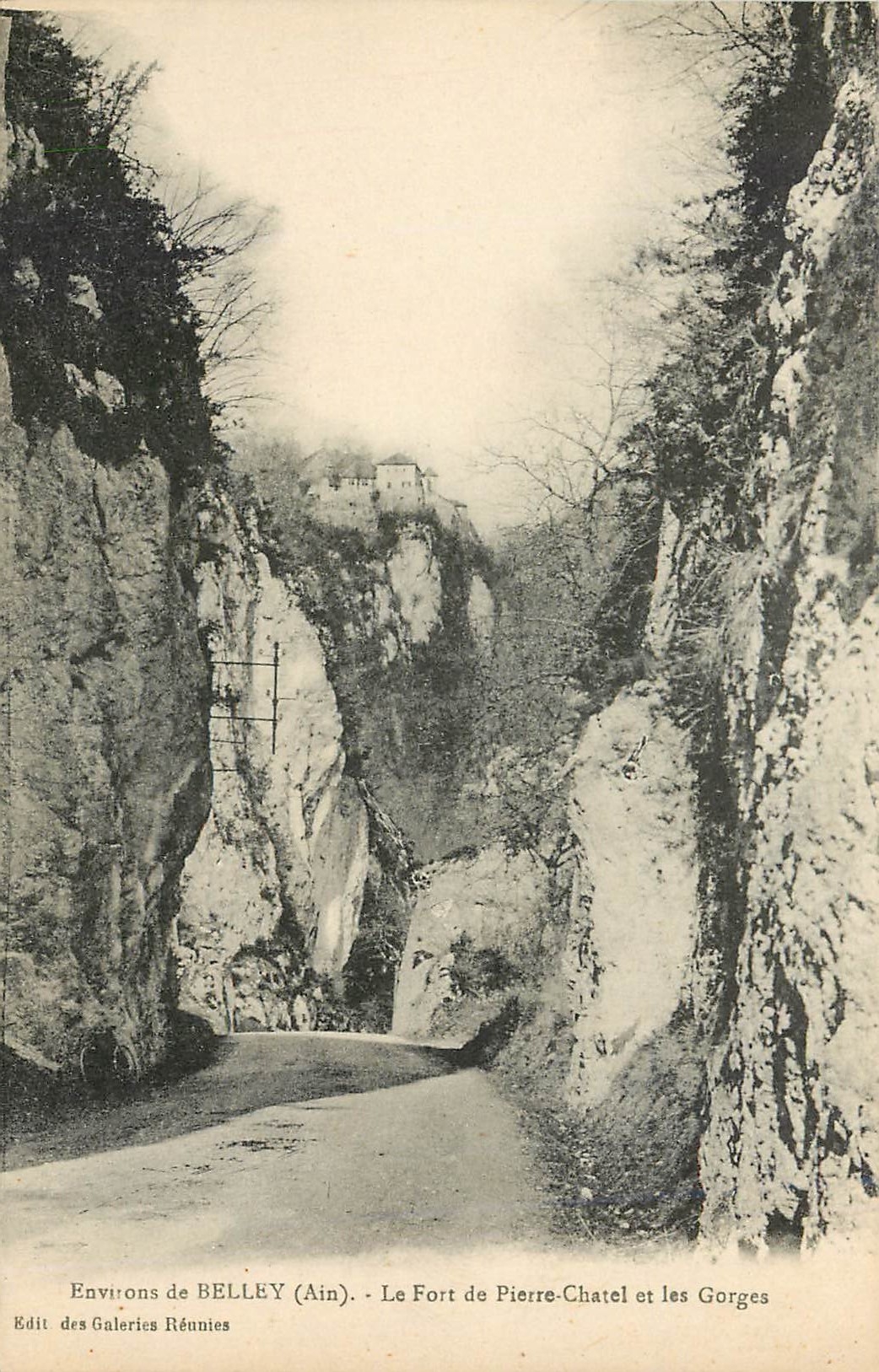 CPA Environs de Belley Ain Le Fort de Pierre Chatel et les Gorges 