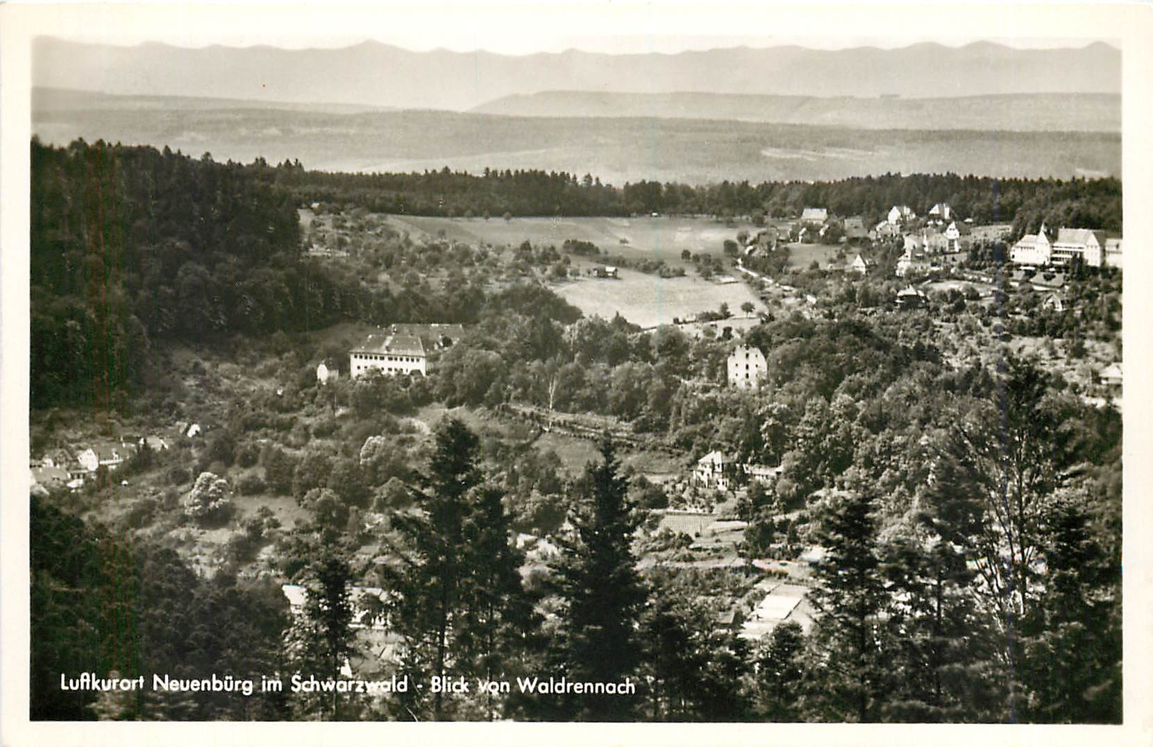 CPA Luftkurort Neuenburg im Schwarzwald Blick von Waldrennach 