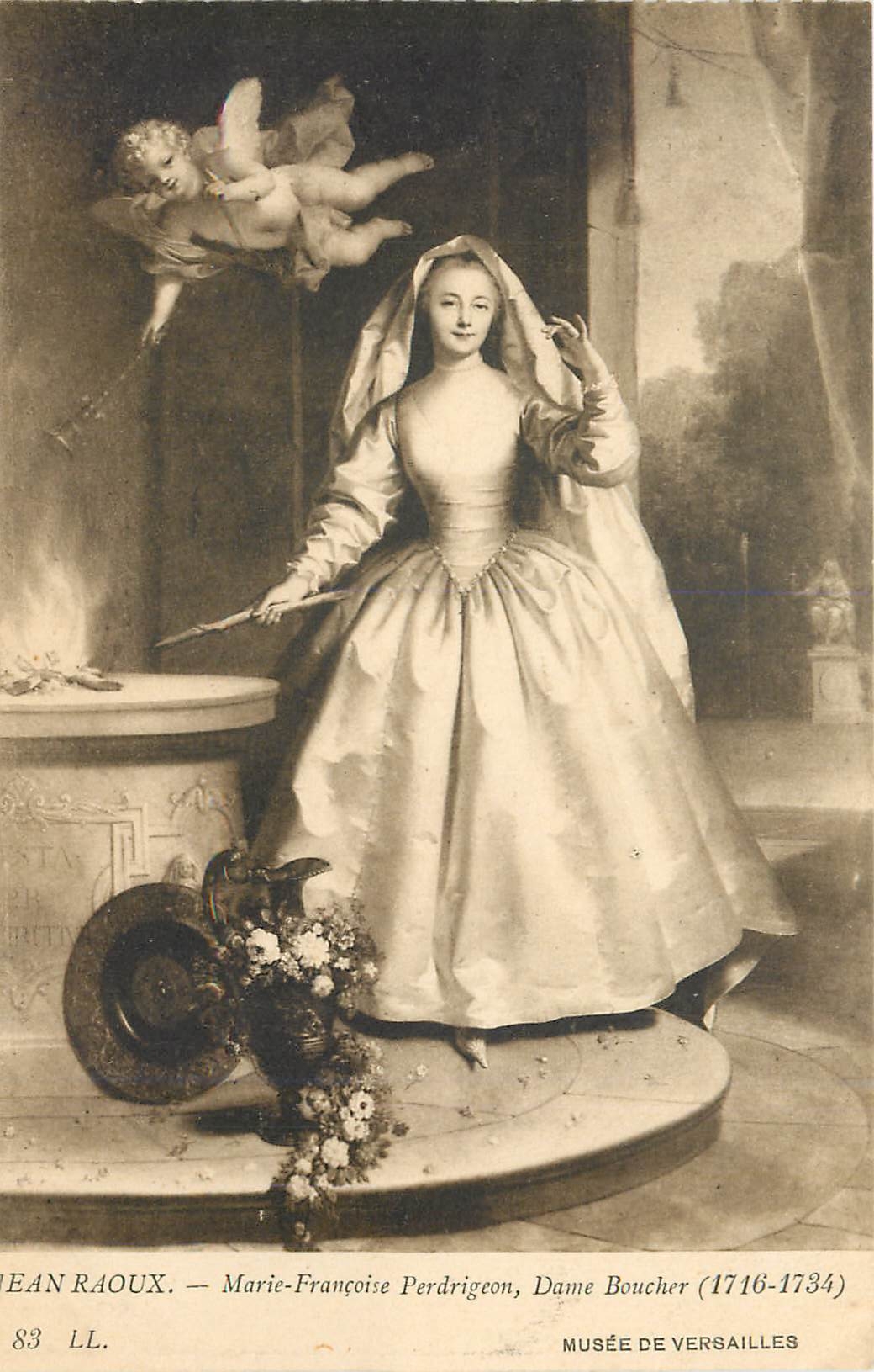 CPA Jean Raoux Marie Francoise Perdrigeon Dame Boucher Musee de Versailles 