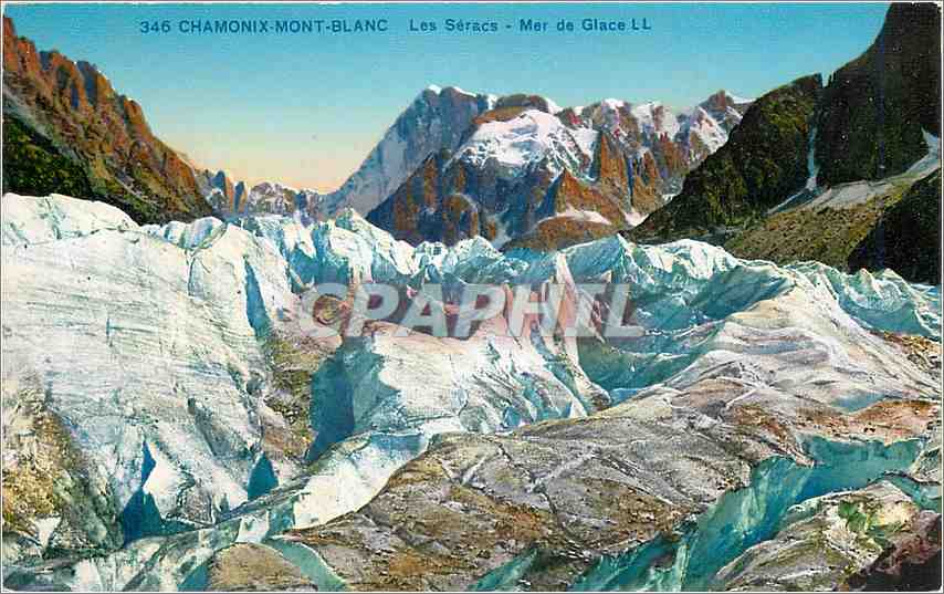 CPA Chamonix Mont Blanc Les Seracs Mer de Glace 