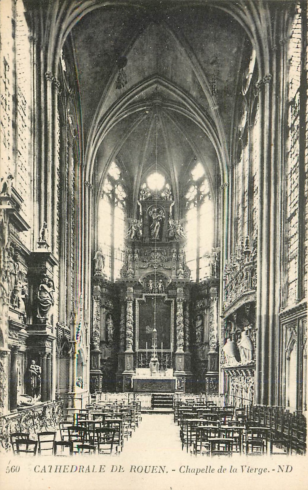 CPA Cathedrale de Rouen Chapelle de la Vierge 