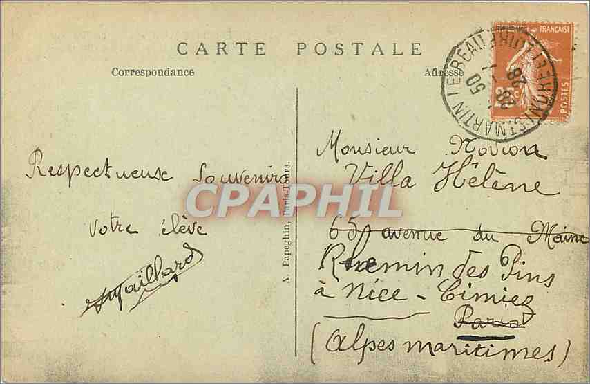 CPA Chenonceau L et L Le Chateau L'Aile Thomas Bohier et la Tour des Marques  — Rückseite