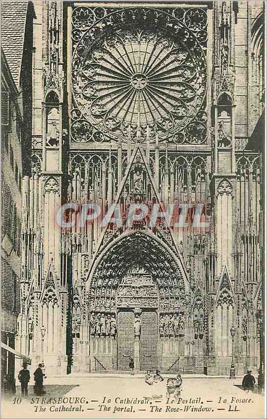 CPA Strasbourg La Cathedrale Le Portail 
