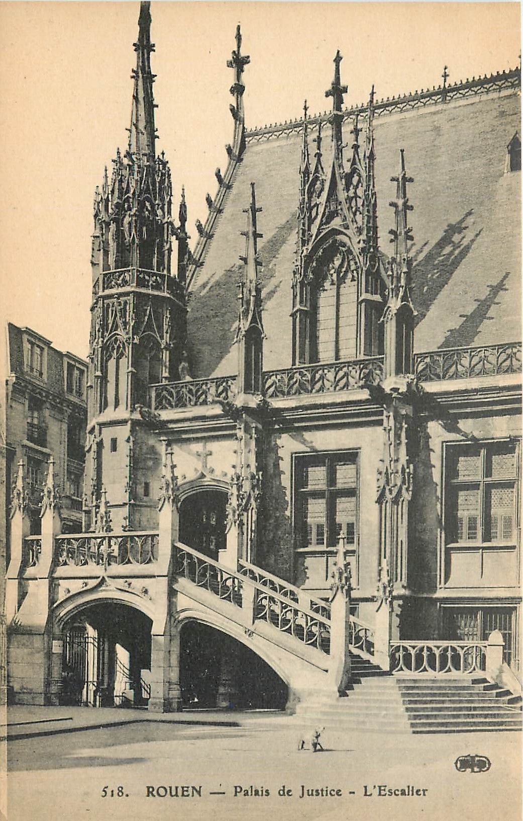 CPA Rouen Palais de Justice L'Escalier 