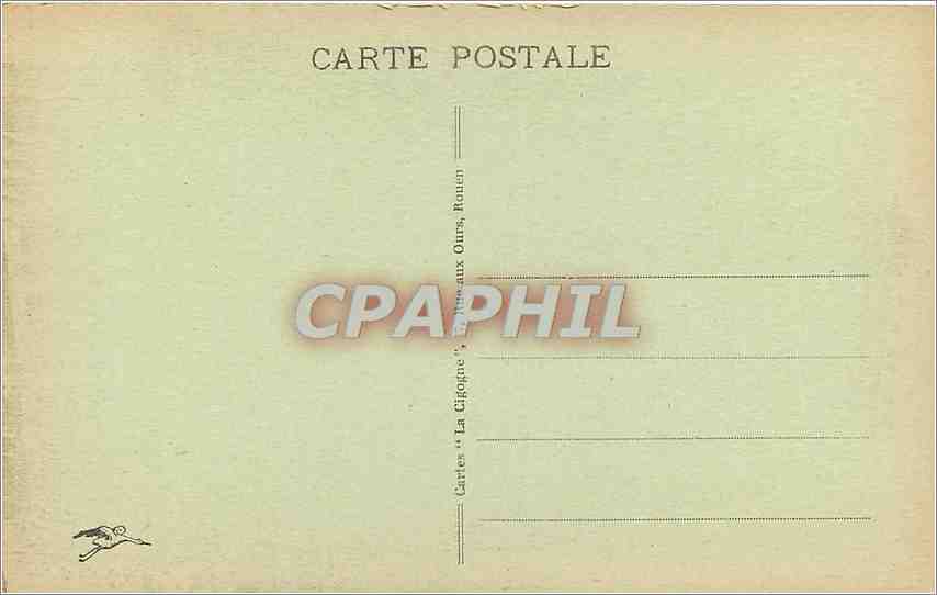 CPA La Cathedrale de Rouen La Tour de Beurre  — Verso