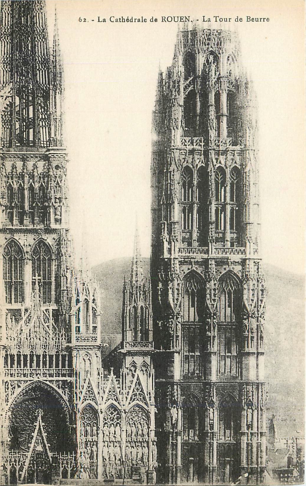 CPA La Cathedrale de Rouen La Tour de Beurre 