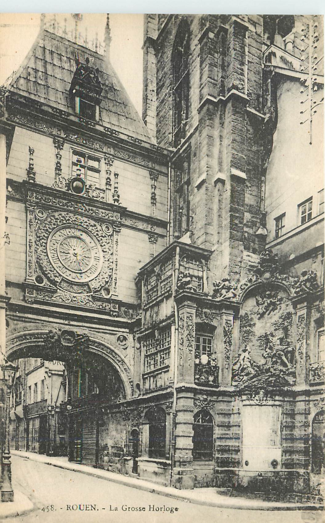CPA Rouen La Grosse Horloge 