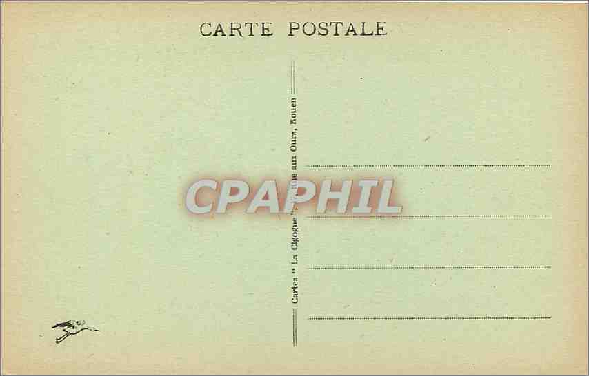CPA Rouen La Grosse Horloge  — Rückseite