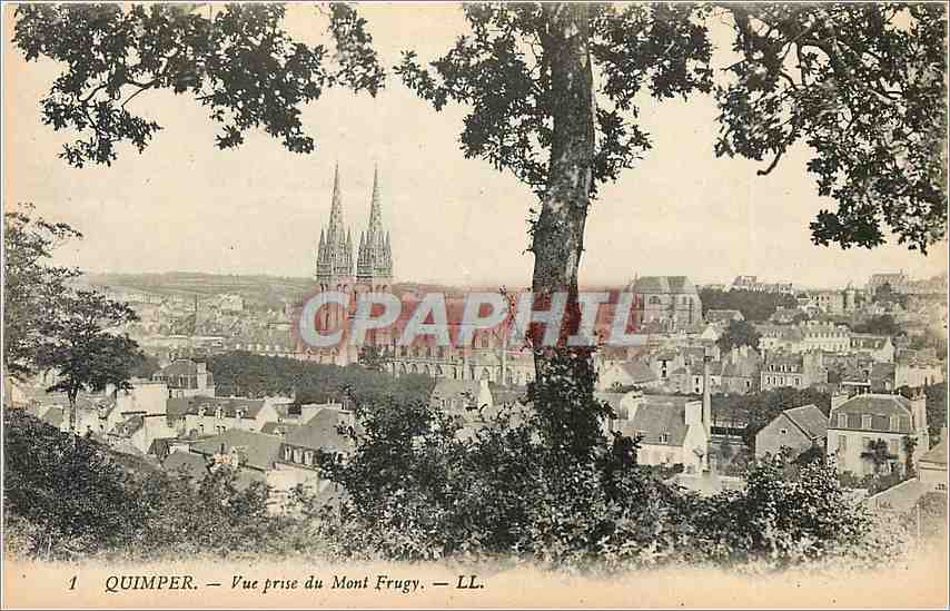 CPA Quimper Vue prise du Mont Frugy 