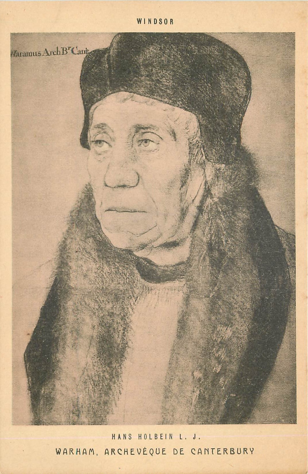 CPA Windsor Hans Holbein Warham Archeveque de Canterbury 