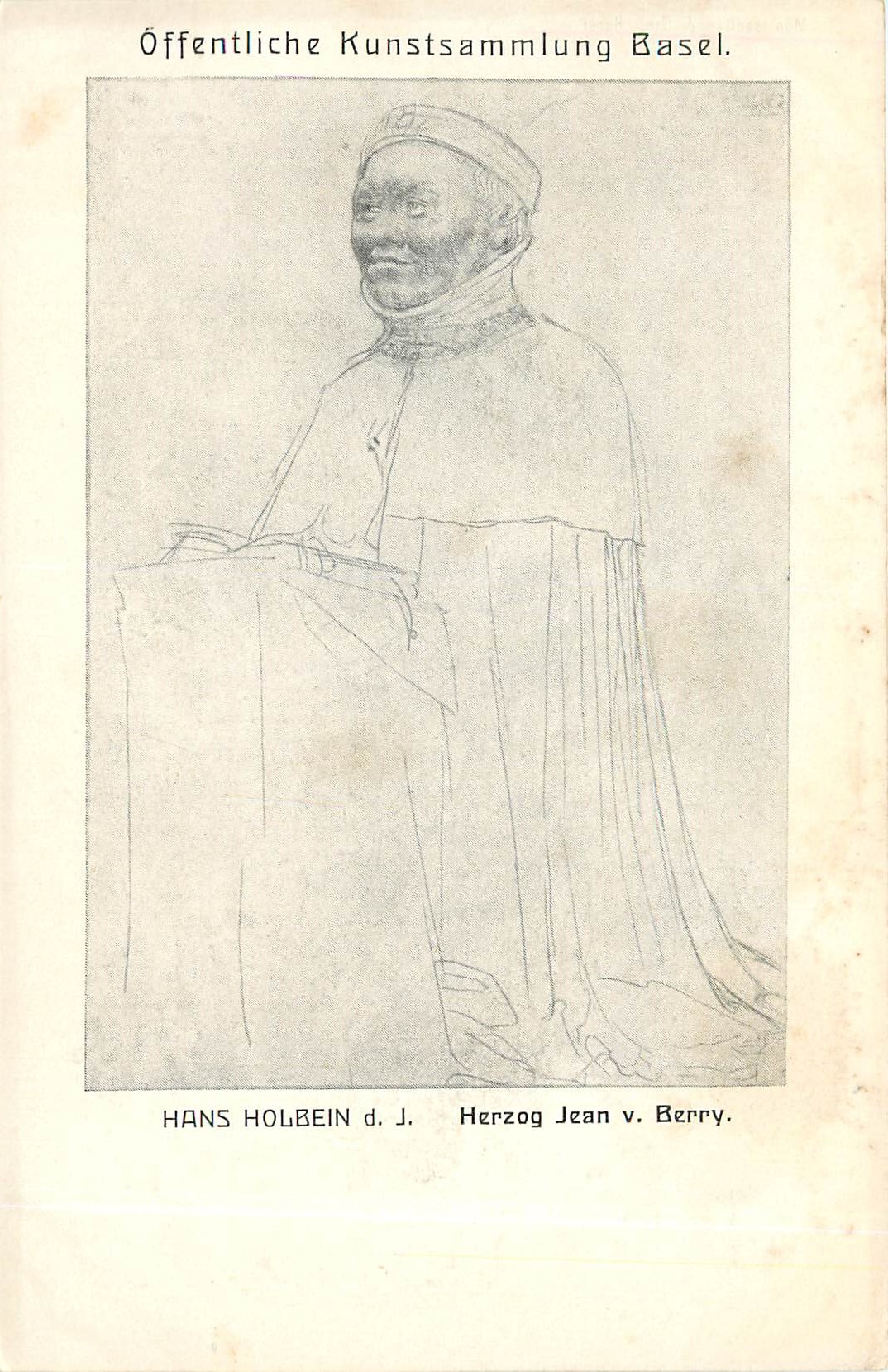 CPA Offentliche Kunstsammlung Basel Hans Holbein Herzog Jean Berry 