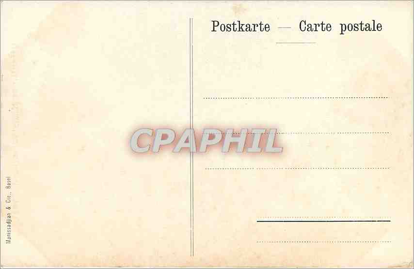 CPA Offentliche Kunstsammlung Basel Hans Holbein Herzog Jean Berry  — Rückseite