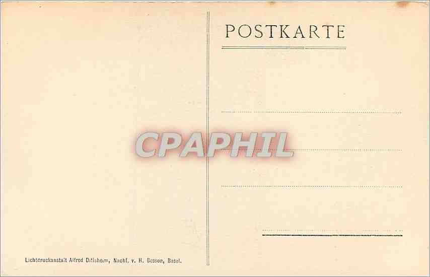 CPA Oeffentliche Kunstsammlung Basel H Holbein Selbstbildnis des Kunstiers  — Back