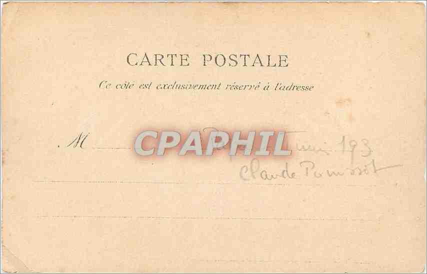 CPA Corot Souvenir d'Italie Castelgandolfo  — Verso