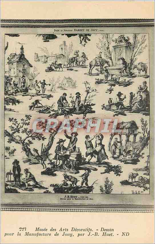 CPA Musee des Arts Decoratifs Dessin pour la Manufacture de Jouy 