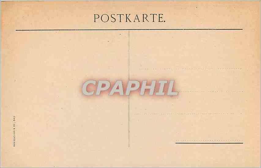CPA Offentliche Kunstsammlung H Holbein Auschangeschild eines Schumeisters  — Verso
