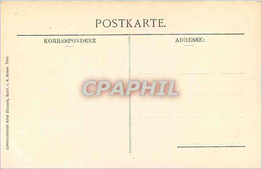 CPA Offentliche Kunstsammlung Basel H Hobein dJ Landsknechtschlacht  — Verso