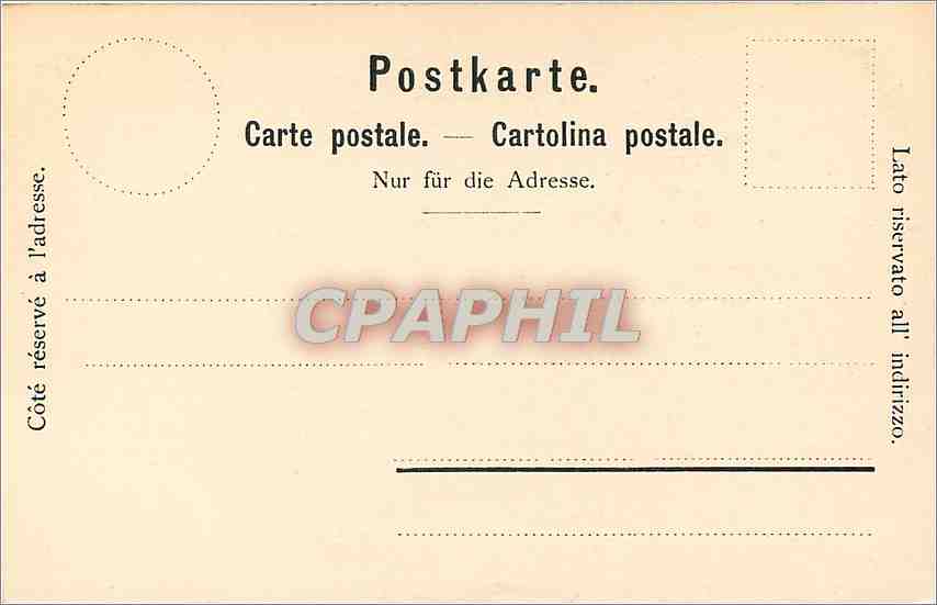 CPA Kopie nach H Holbein Bauerntanz Basel  — Verso
