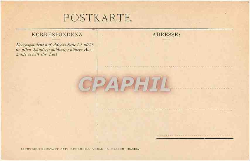 CPA Oeffentliche Kunstsammlung Basel H Holbein dJ  — Verso