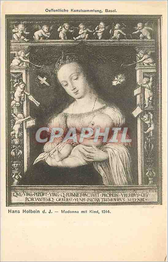 CPA Oeffentliche Kunstsammlung Basel hans Holbein dJ Madonna mit Kind 