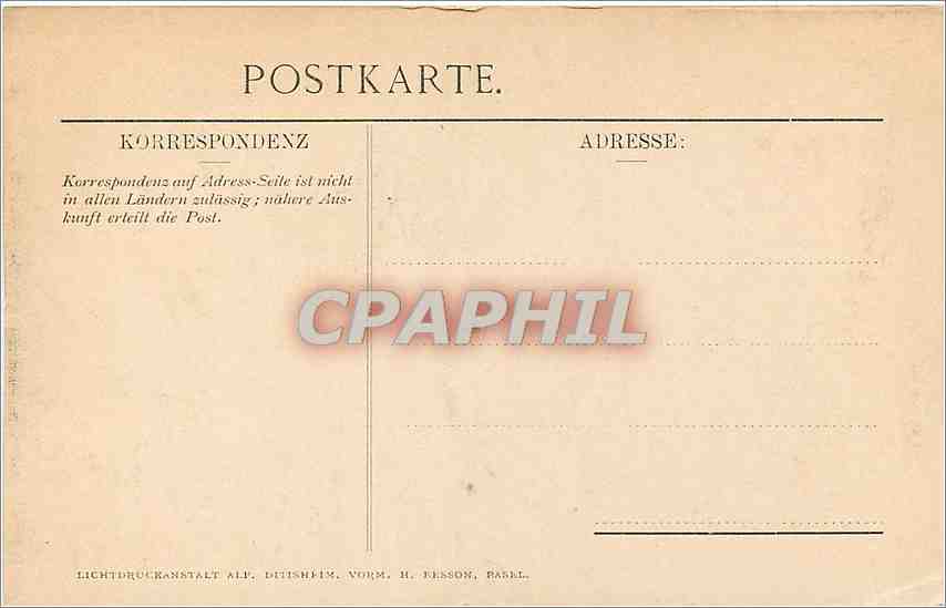 CPA Oeffentliche Kunstsammlung Basel H Holbein DJ  — Verso