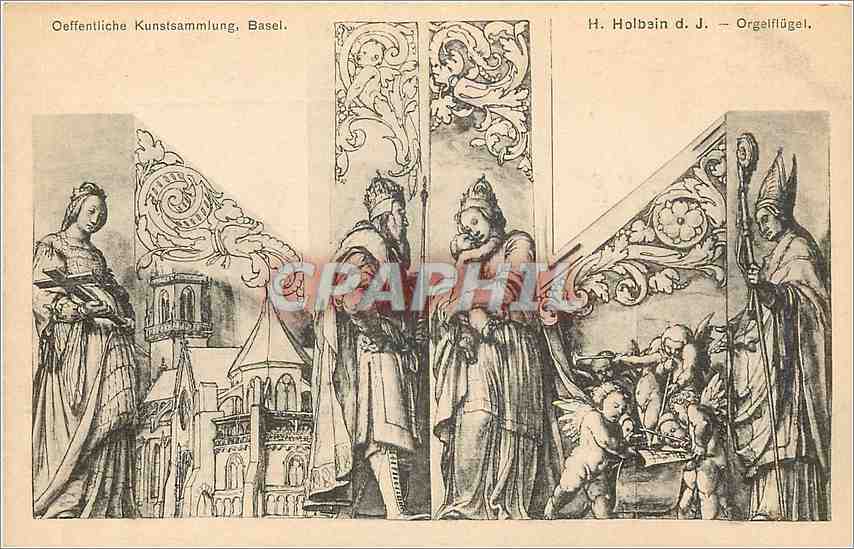 CPA Oeffentliche Kunstsammlung Basel H Holbein dJ Orgelflugel 