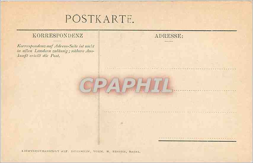 CPA Oeffentliche Kunstsammlung Basel H Holbein dJ Orgelflugel  — Verso