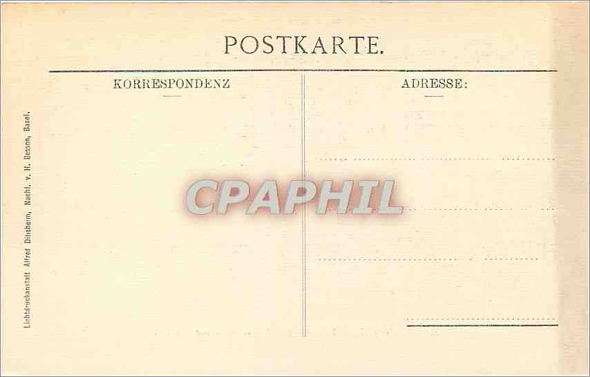 CPA Oeffentliche Kunstsammlung Basel H Holbein dJ Der leichnam Christi im Grabe  — Back