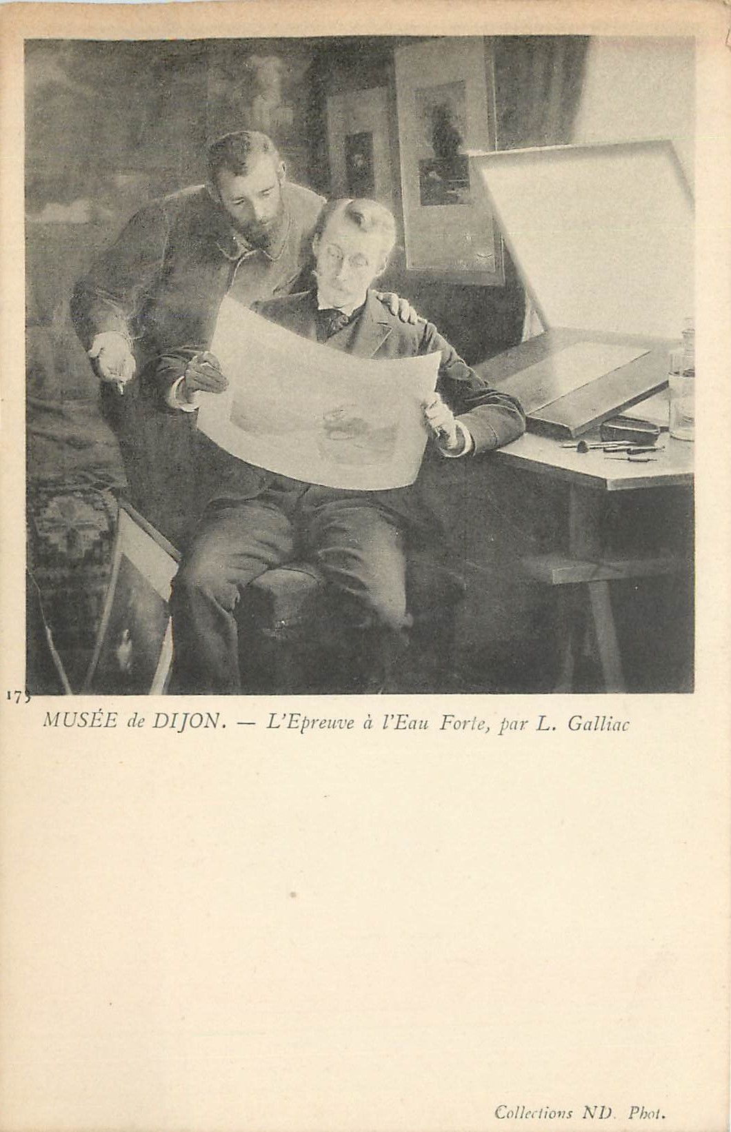 CPA Musee de Dijon L'Epreuve a l'Eau Forte 