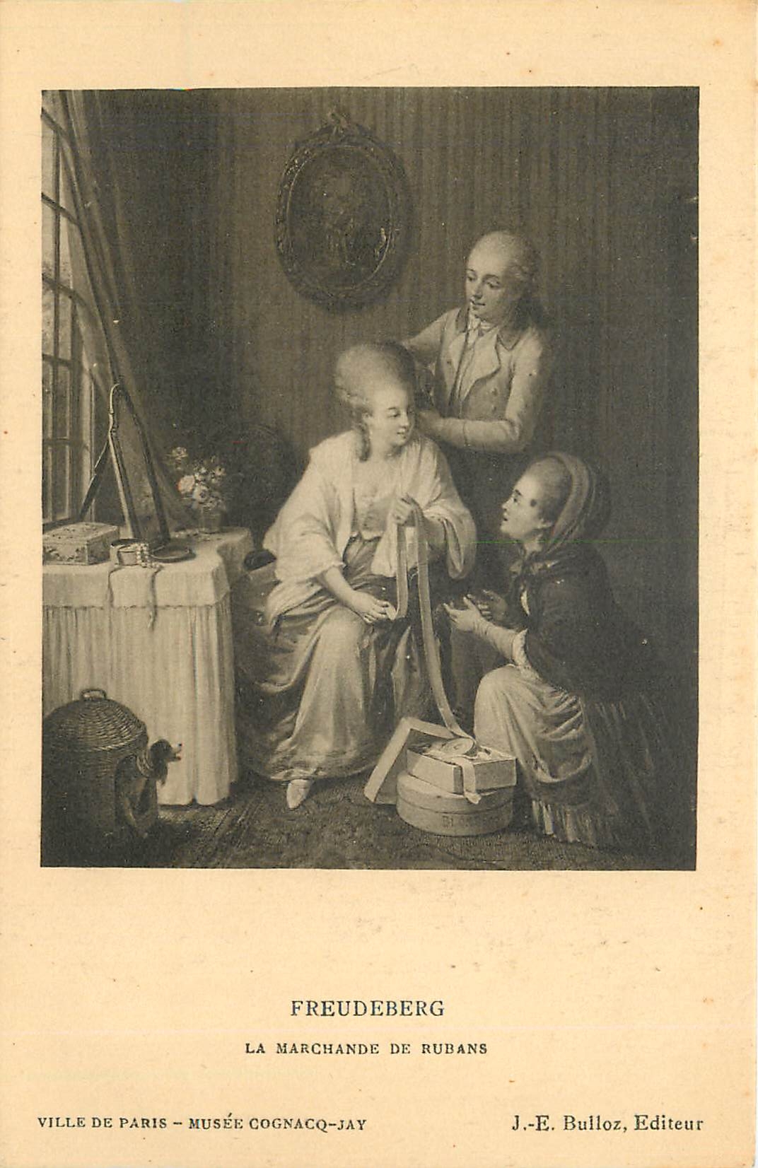 CPA Freudeberg La Marchande de Rubans Ville de Paris Musee Cognacq Jay 