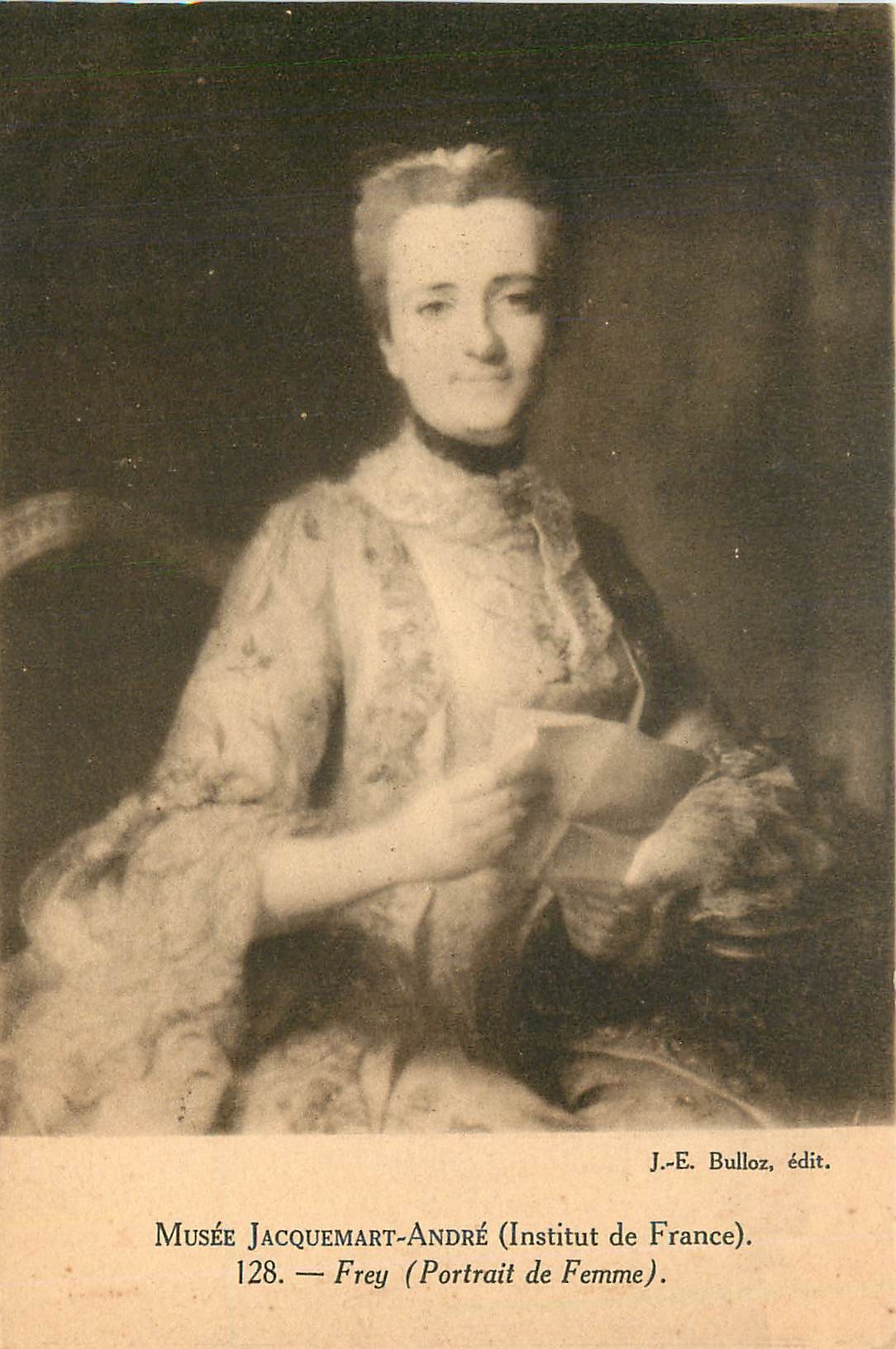 CPA Musee Jacquemart Andre Institut de France Frey Portrait de Femme 