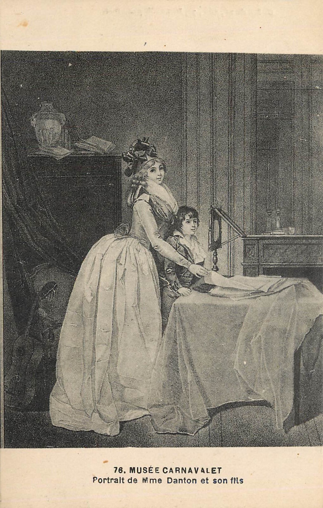 CPA Musee Carnavalet Portrait de Mme Danton et son fits 
